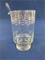 Vintage Princess House Glass Cocktail  Martini