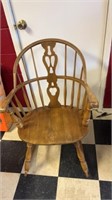 Windsor wood rocking chair