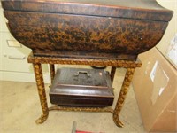 Small Table with 2 Treasure Chest Storage Boxes