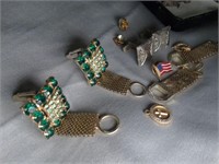 MIsc Vintage Jewelry - Cufflinks - Pins