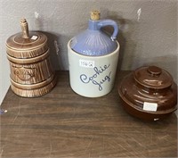 (3) VTG. MCCOY, IRONSTONE AND OTHER COOKIE JARS
