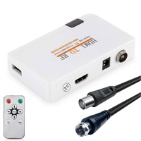 HDMI to Coaxial RF Converter for Old TV - HDMI in