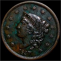 1837 Coronet Head Large Cent CLOSELY UNC