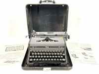 Vintage Portable Royal Typewriter W/ Case & Manual