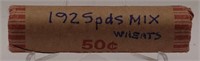 Pure roll of 1925 P/D/S Wheat Cents
