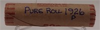 Pure roll of 1926-D Wheat Cents