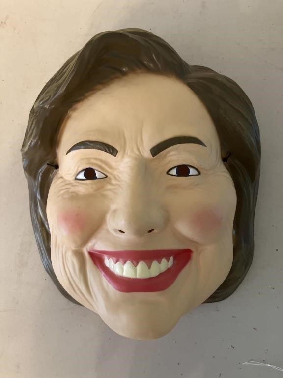 Hillary Clinton Halloween face mask, new with