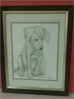 Original Pencil Drawing By JP Collins "Teddy" 15"