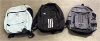 (3) Adidas Backpacks