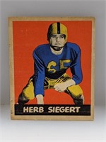 1949 Leaf #70 Herb Siegert Redskins Guard