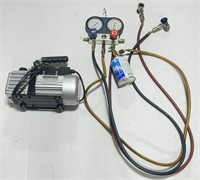 (K) Rotary Vacuum Pump #VP1.5 & Test & Charging