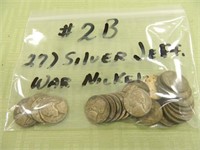 (27) Silver Jefferson War Nickels