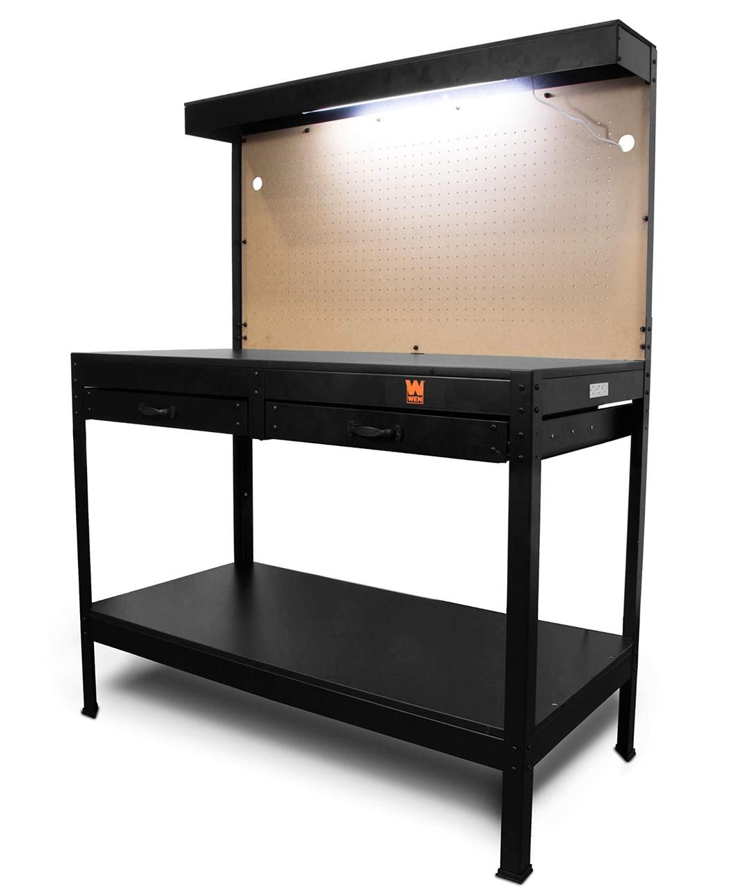 WEN WB4723T 48-Inch Workbench with Power Outlets