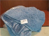 BLUE WEIGHTED BLANKET - 15 LB - APPROX. 48" X 72"
