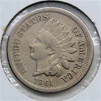 1861 INDIAN HEAD PENNY