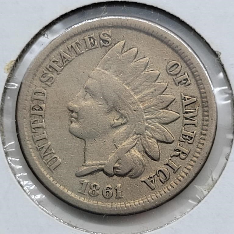 1861 INDIAN HEAD PENNY