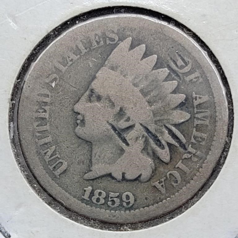 1859 INDIAN HEAD PENNY