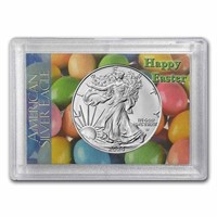 2024 1 Oz Silver Eagle Happy Easter Design