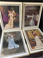 4 Victorian wall art 16x20