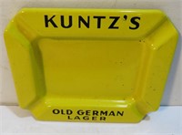 Kuntz's Old German Lager Beer Advertising Ashtray