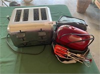 Hamilton Beach 4-Slot Toaster & (2) Hand Mixers