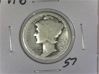 1916 Mercury Dime