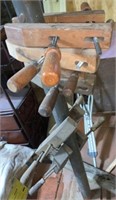Lot of 7 Vintage Wooden Furniture Clamps