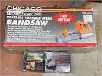 "Chicago" Band Saw & Angle Grinder Tool Lot