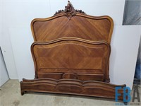 Antique Solid Wood Queen Bed Frame