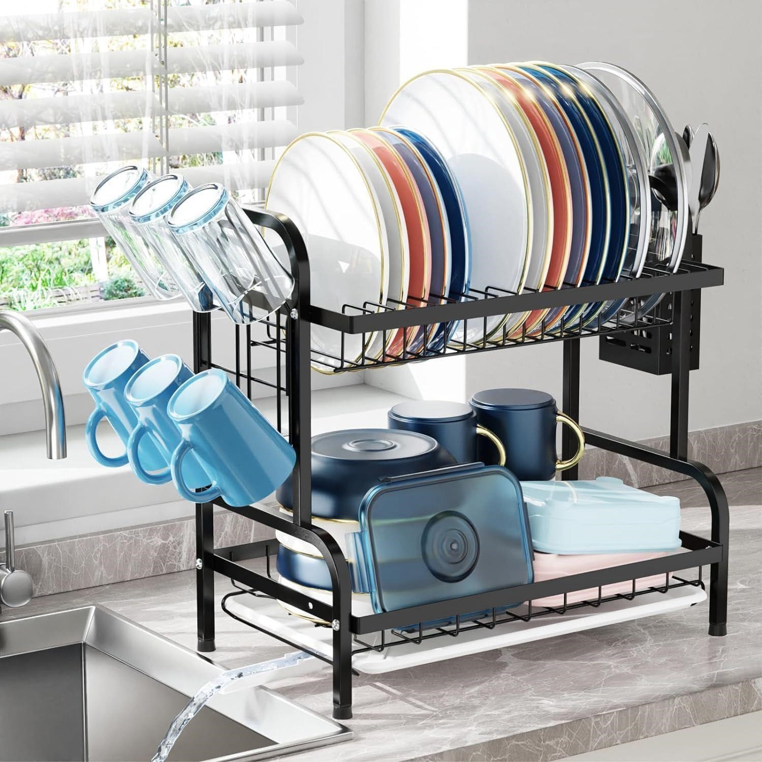 2 Tier Dish Drying Rack