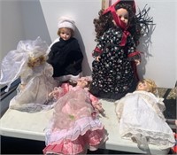 (5) COLLECTOR DOLLS