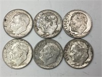 6-1964D US Silver Dimes