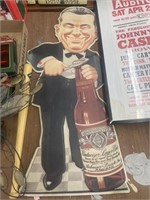 Budweiser Metal sign - Pat Sayjack Lookalike