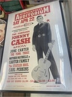 Johnny Cash Concert Poster - 2009 Print