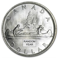 1958-1967 Canada Silver Dollar Au (random)
