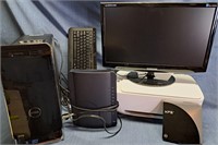 DELL COMPUTER MODEM KEYBOARD AND PRINTER LOT
