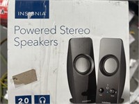 INSIGNIA POWERED STEREO SPEAKERS RETAIL $20