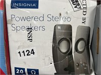 INSIGNIA POWERED STEREO SPEAKERS RETAIL $20