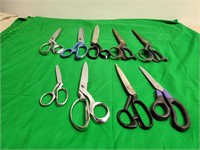 (9)  Pair's of Vintage Scissors