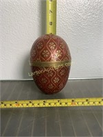Cloisonne Brass painted egg