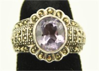 Lot #46 - Ladies silver ring marked .925 with