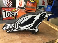 Double sided  Magpies ligt box approx 130x65x20 cm