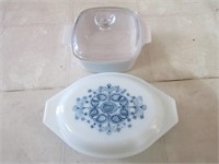 2 Covered Baking Dishes