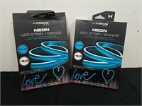 Two new 6.5 ft blue neon LED strips