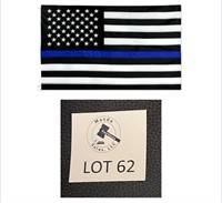 Blue Stripe Police American Flag