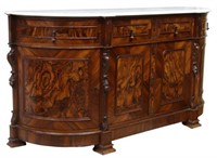 FRENCH LOUIS PHILIPPE PERIOD MARBLE-TOP SIDEBOARD