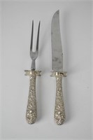 Sterling Silver Carving Set (Knife & Fork)