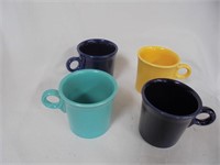 Fiestaware Coffee Cups Set 4