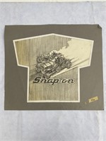Orig 80s Snap-on Tools T-Shirt Design Illustration