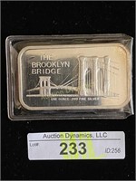 'The Brooklyn Bridge', 1oz Silver Bar